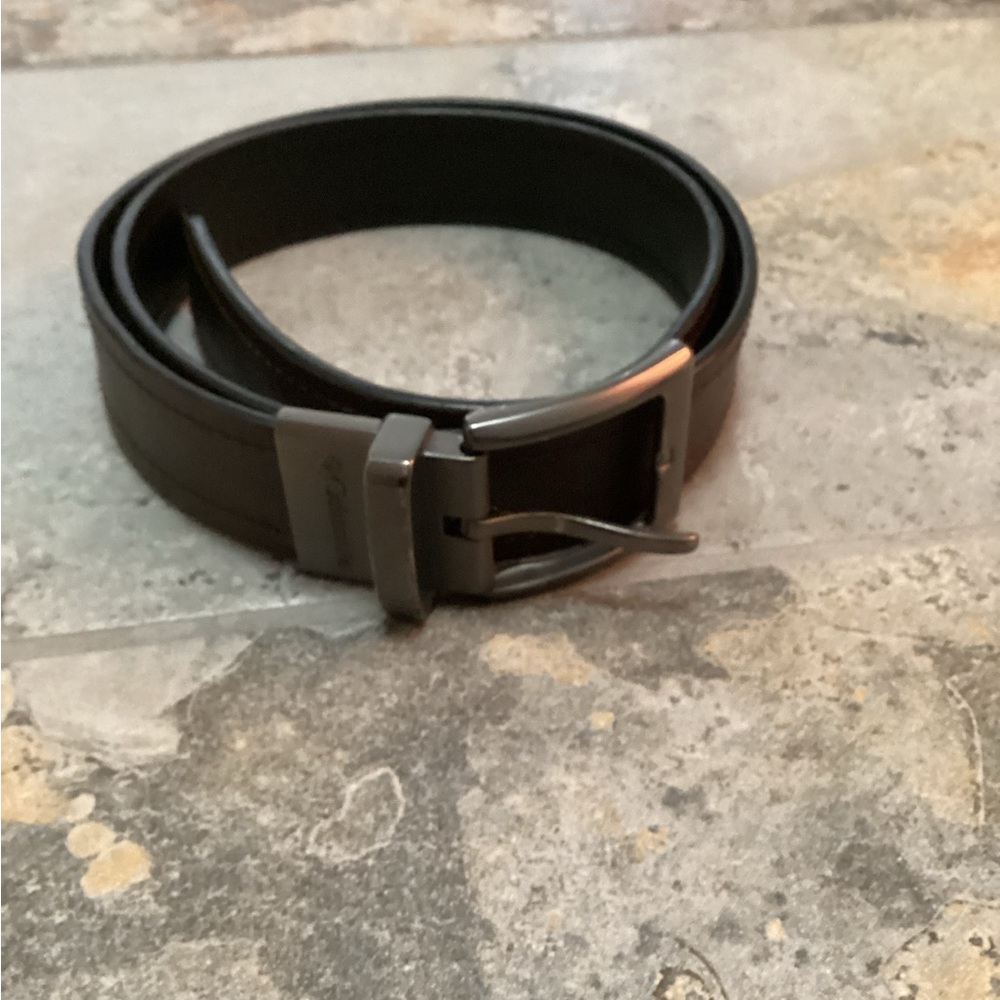 Men's Columbia Brown Leather Belt
